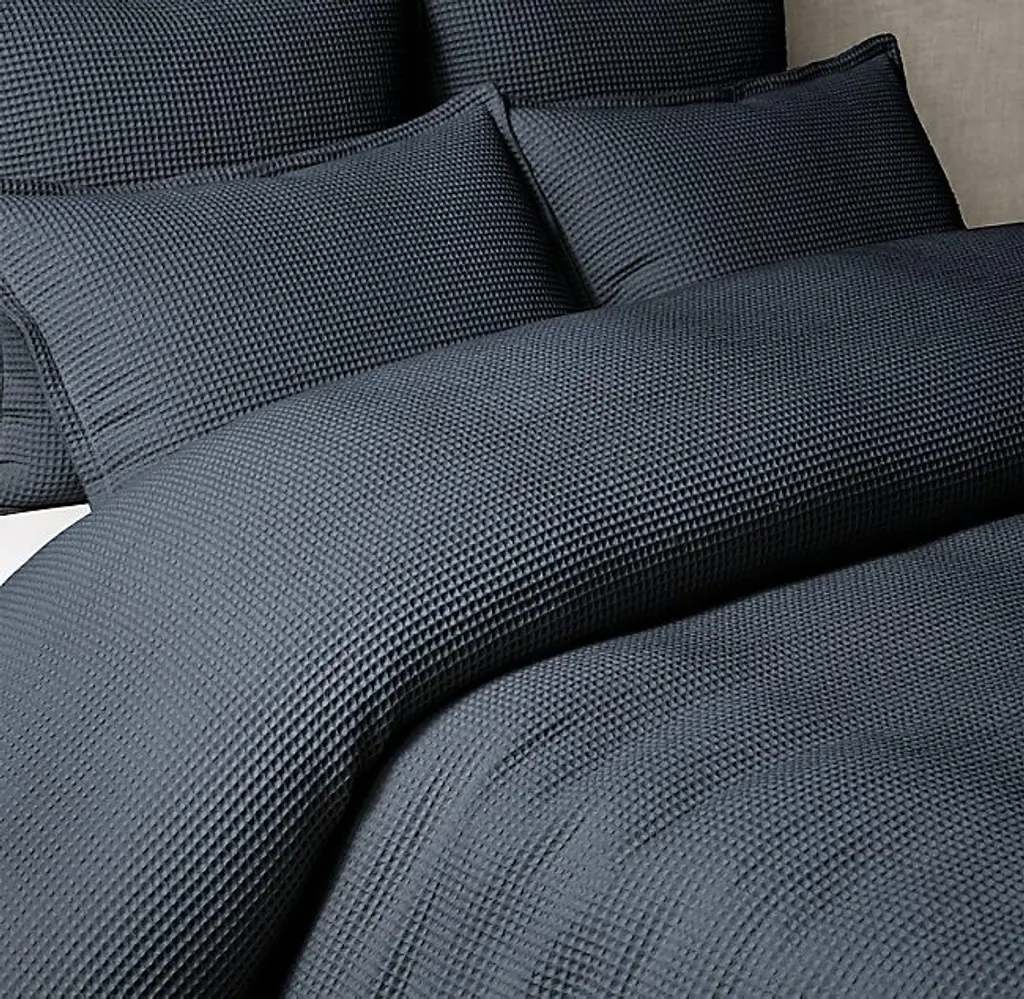 Organic Cotton Waffle-Weave Duvet Cover