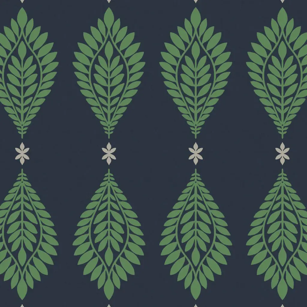 Mirasol Palm Frond Luxe Retreat Wallpaper