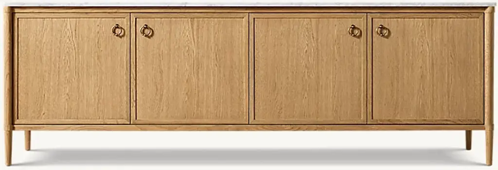 François Marble 4-Door Media Console