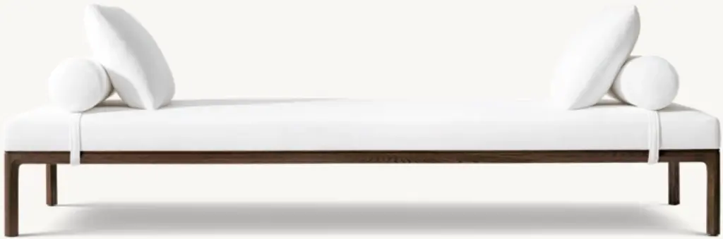 Padua Fabric Double-Bolster Daybed
