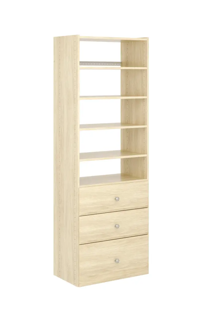 Grid Manufactured Wood Closet System