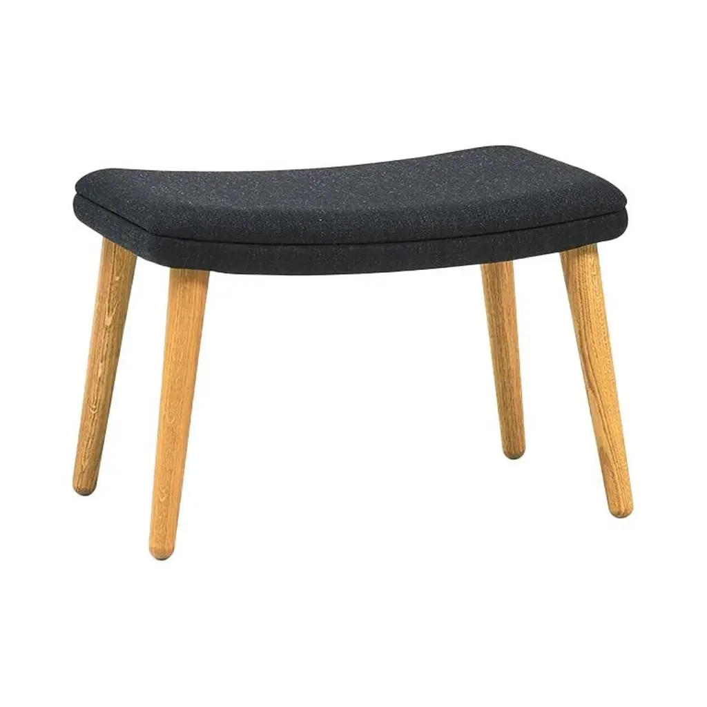 Tux Footstool, Nanna And Jorgen Ditzel, Lacquered Oak
