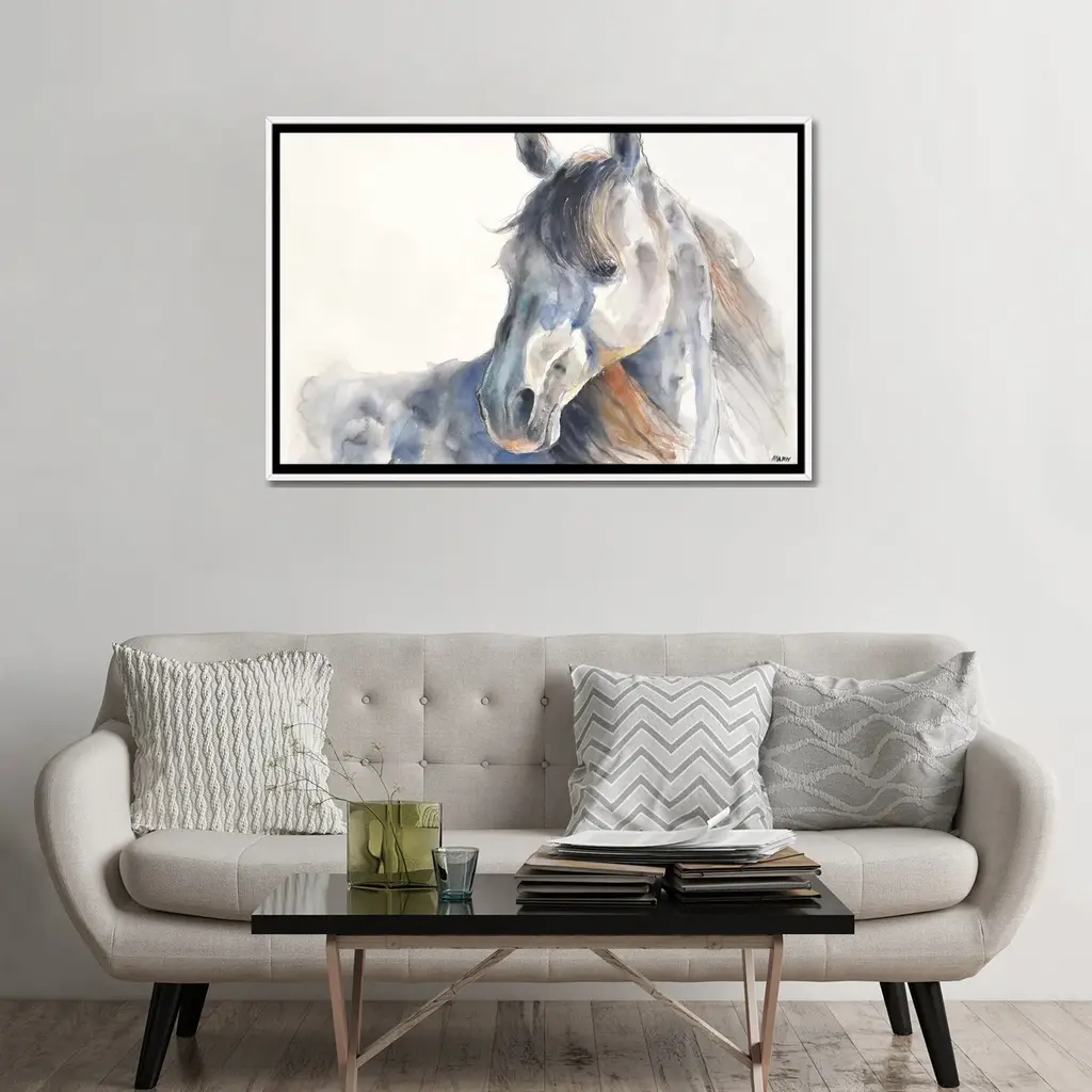 Icanvas "Looking Back" By Patti Mann Framed Canvas Print - Black - 32x48