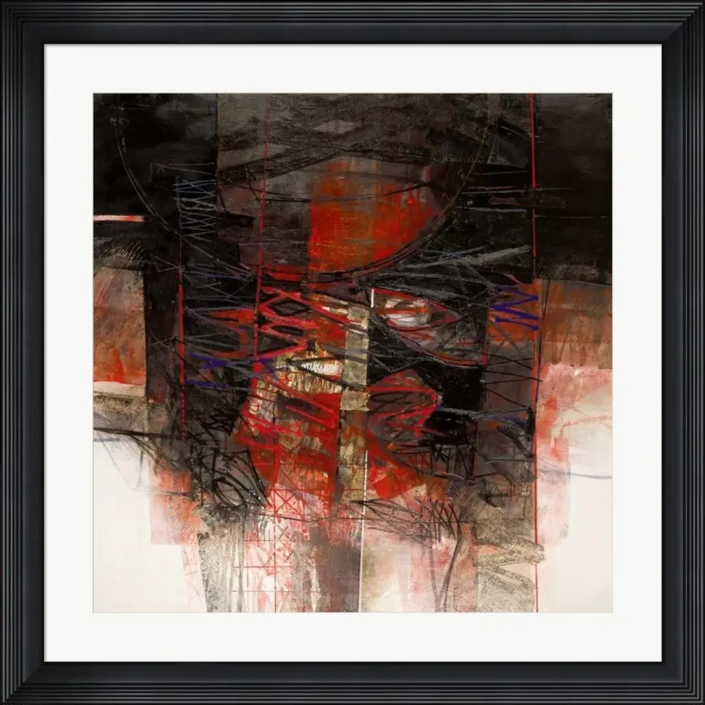 Giuliano Censini 'I Riflessi Della Luna' Framed Art - Plastic - Black