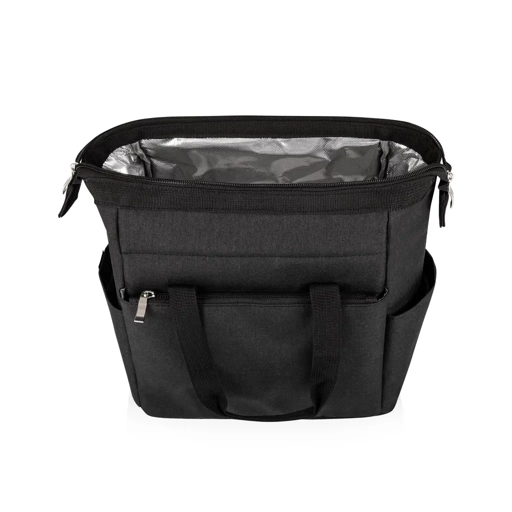 On The Go Lunch Cooler, (Heathered Gray) - Black