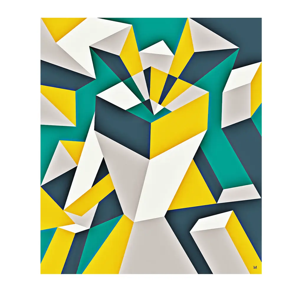 Geometric Yellow & Green Wallpaper