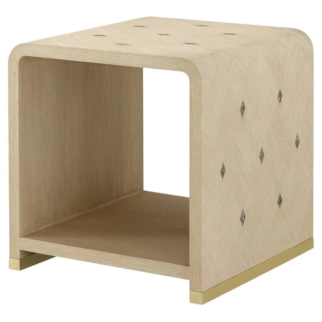 Hollywood Regency Waterfall Side Table