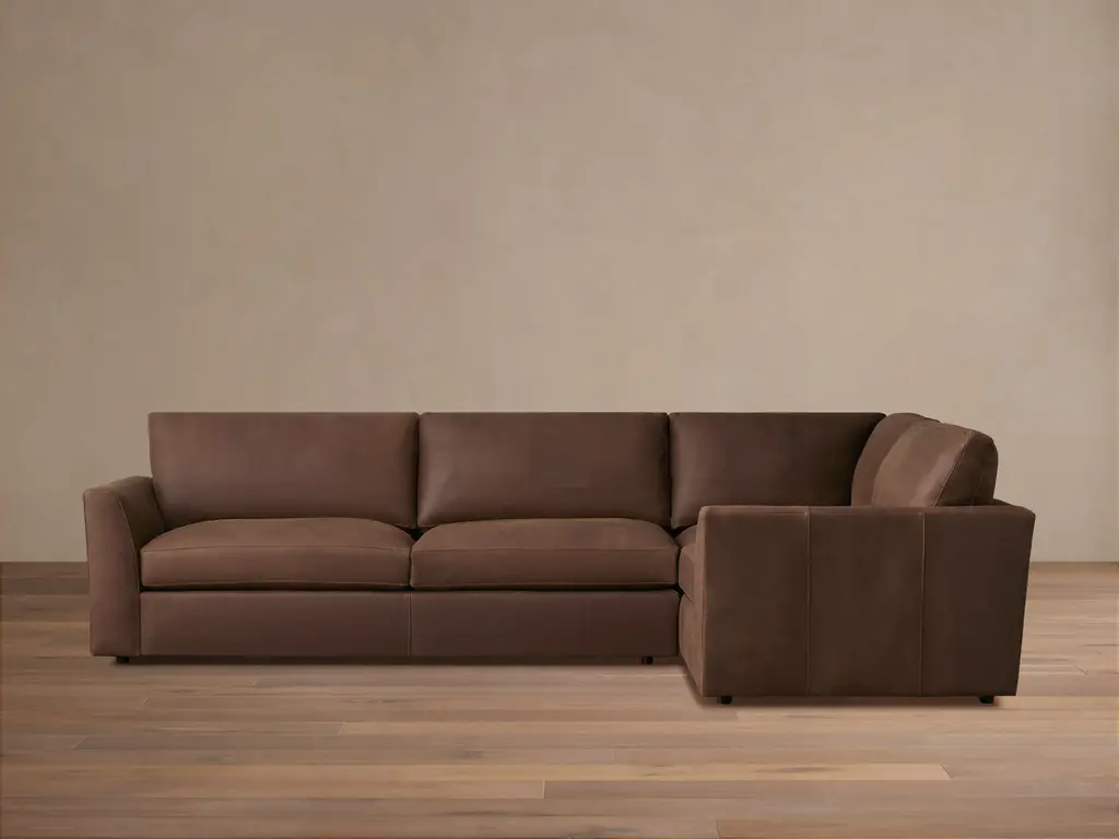Vernon Leather Two-piece Sectional