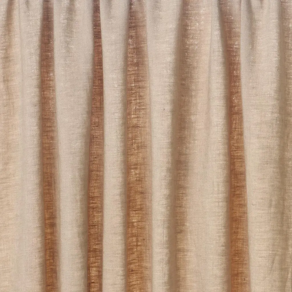 Schumacher Leslie Stonewashed Sheer Fabric In Natural