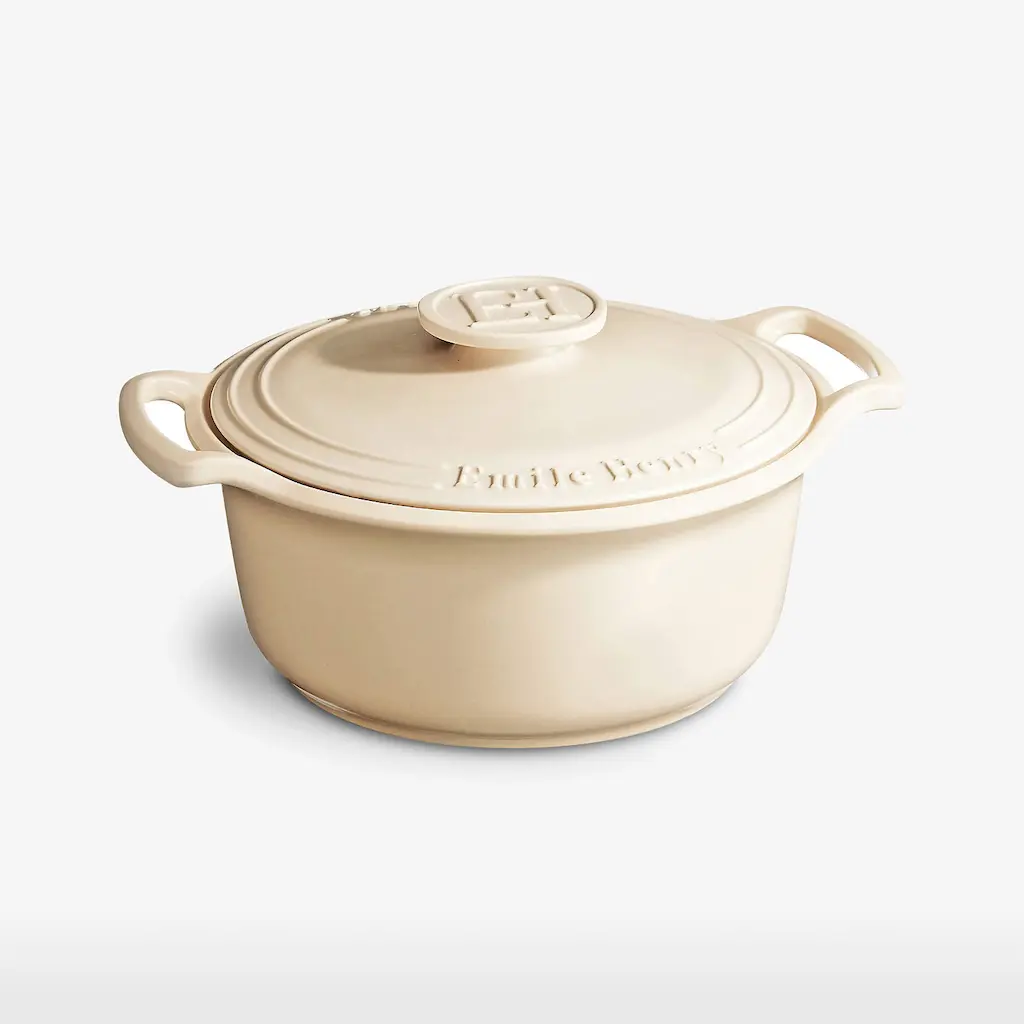 Emile Henry 4-Qt. Creme Ceramic Stewpot Dutch Oven by Crate 