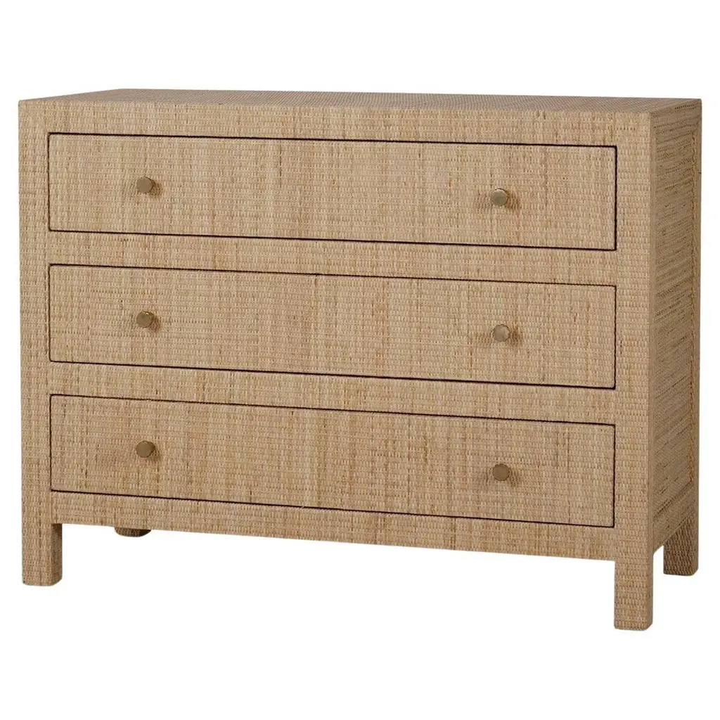 Natural Rattan Chest Of Drawers