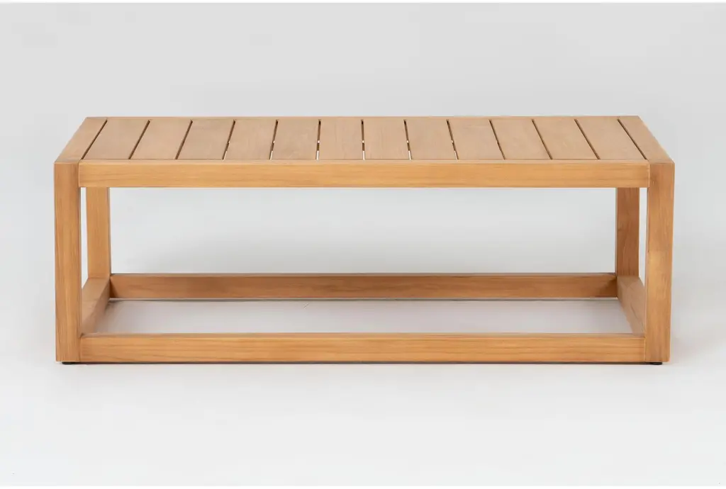 Pacifica Natural Teak Wood Outdoor Coffee Table