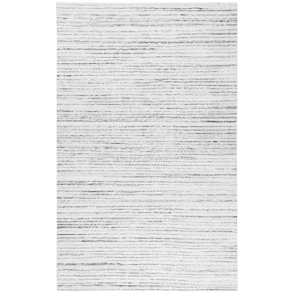 Safavieh Hand-Tufted Ebony Palmey Modern & Contemporary Wool Rug - 3' X 5' - Grey/ivory - Rectangle