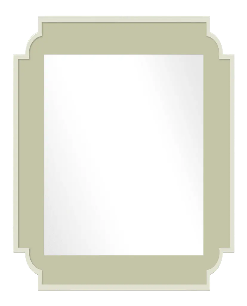 Fleur Home X Chairish Camp Mirror In Cooking Apple Green, 24x36