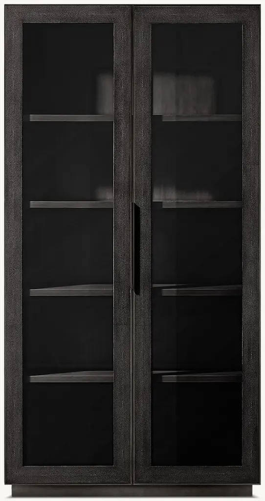 Cela Shagreen Glass Cabinet