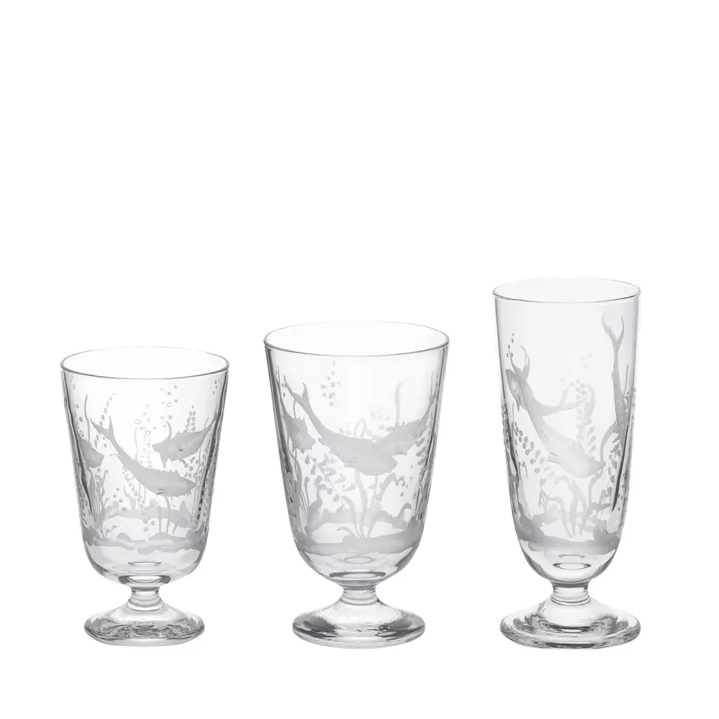 Set Of 3 Ejermann Crystal Glasses