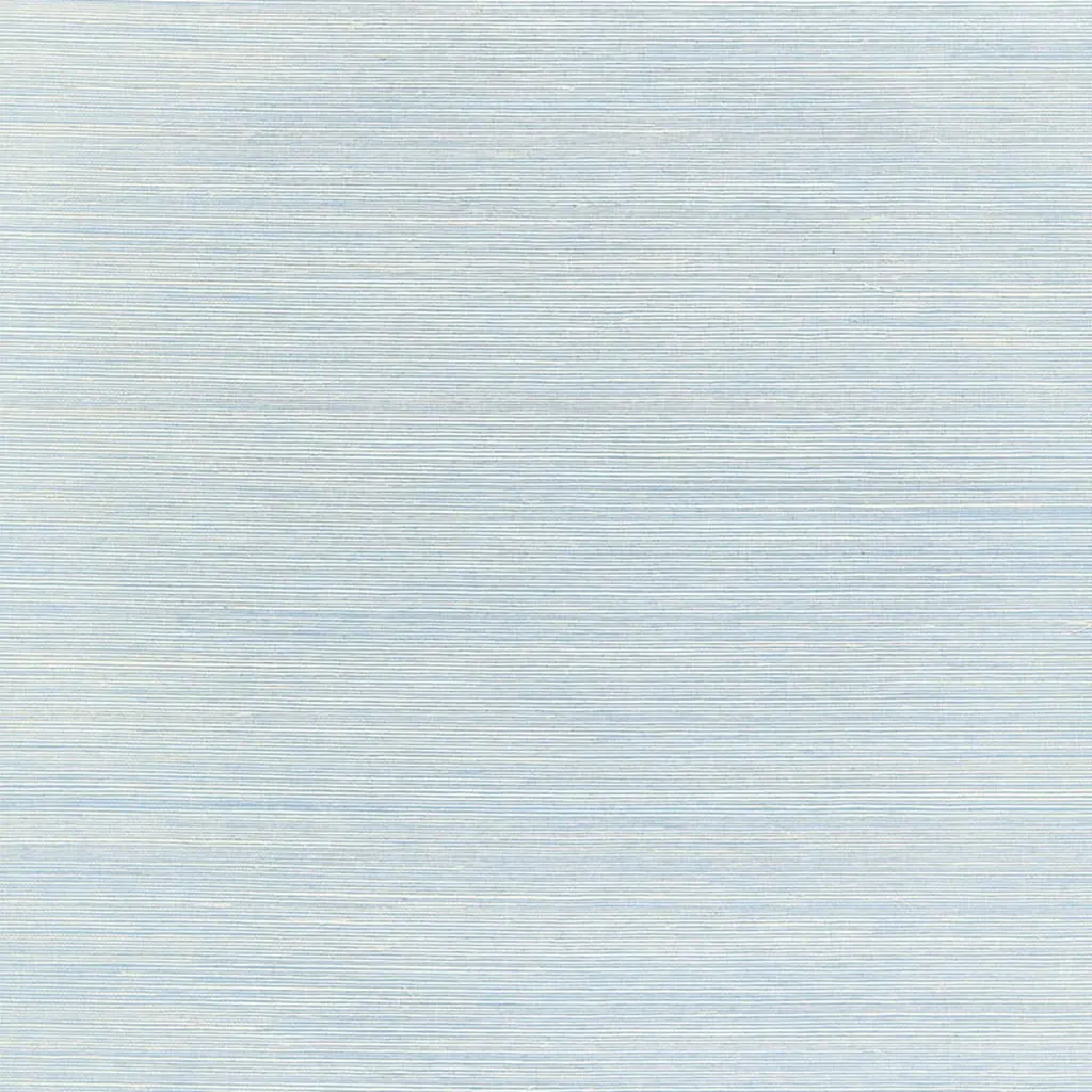 Schumacher Haiku Sisal Wallpaper In Cerulean