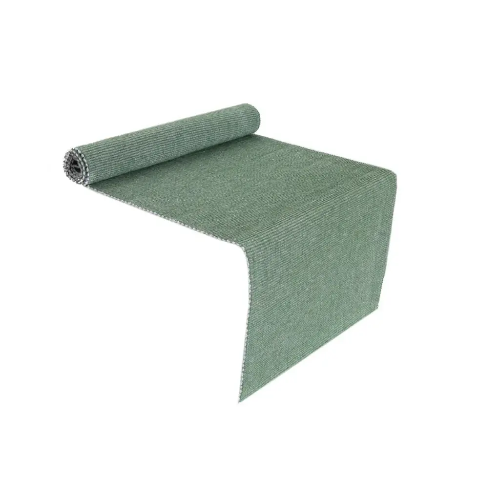 Chambray Ribbed Table Runner (Mint Green) - Set Of 2 - Green