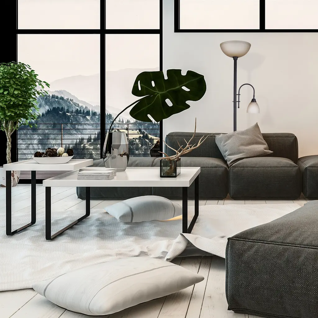 Eli 2 Light Floor Lamp With Oil Rubbed Bronze Finish And Amber Shade - Oil Rubbed Bronze