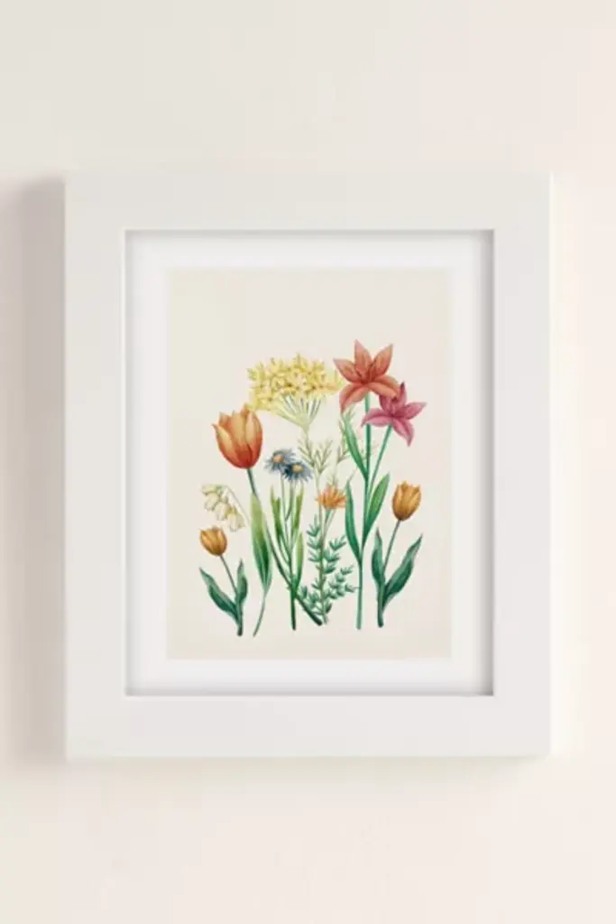 Nadja Vibrant Flowers 03 Art Print