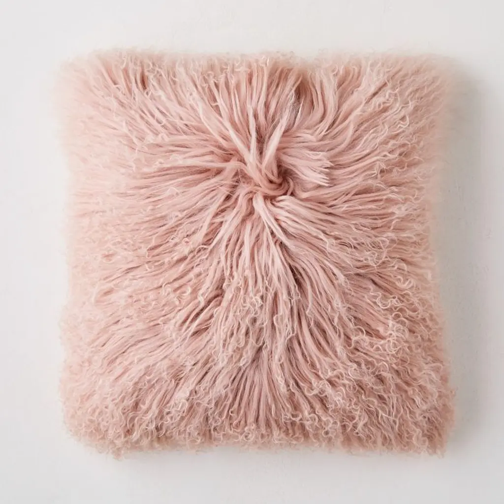 West Elm Mongolian Lamb Pillow selling Covers