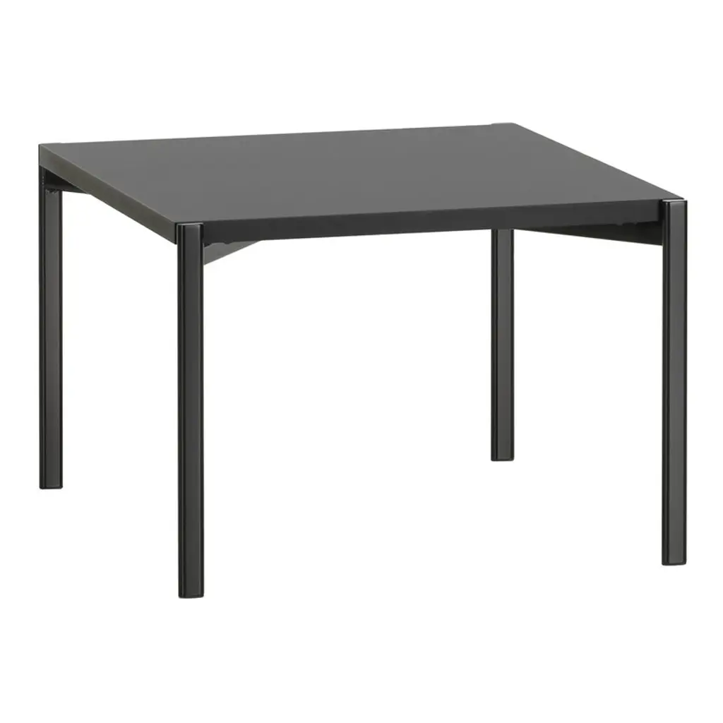 Kiki Low Table, 60 X 60 Cm, Black - Black Laminate