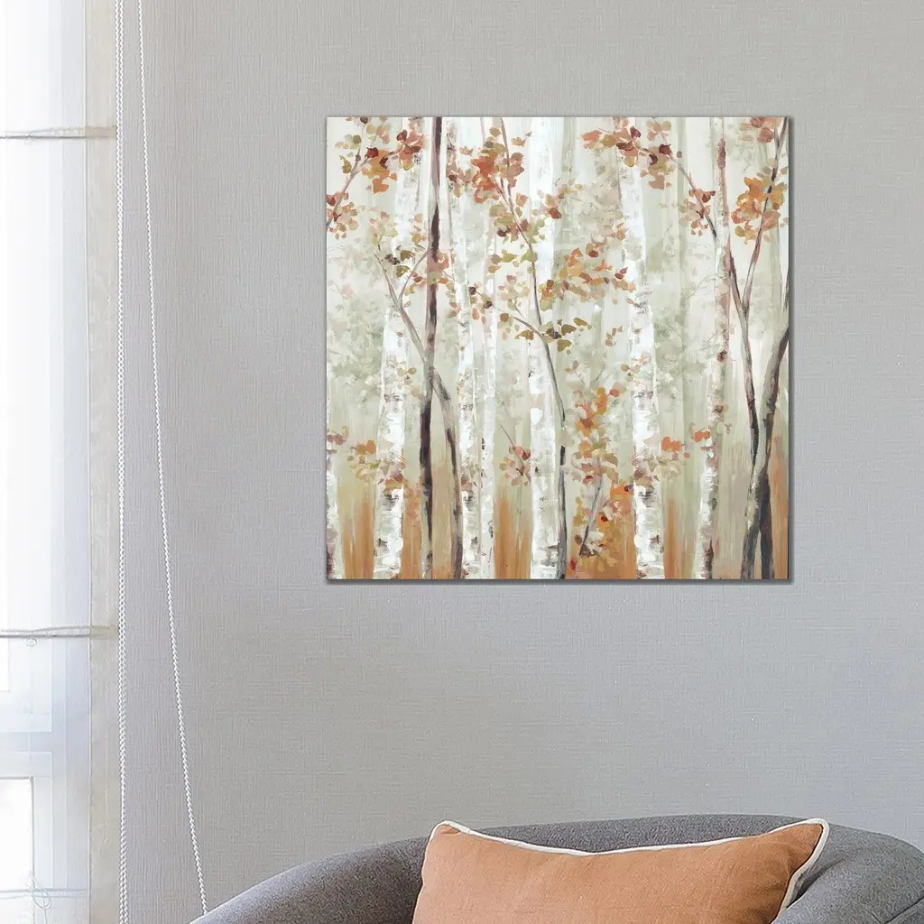 Icanvas "Birch Wood Iii" By Eva Watts Canvas Print - 12x12x0.75