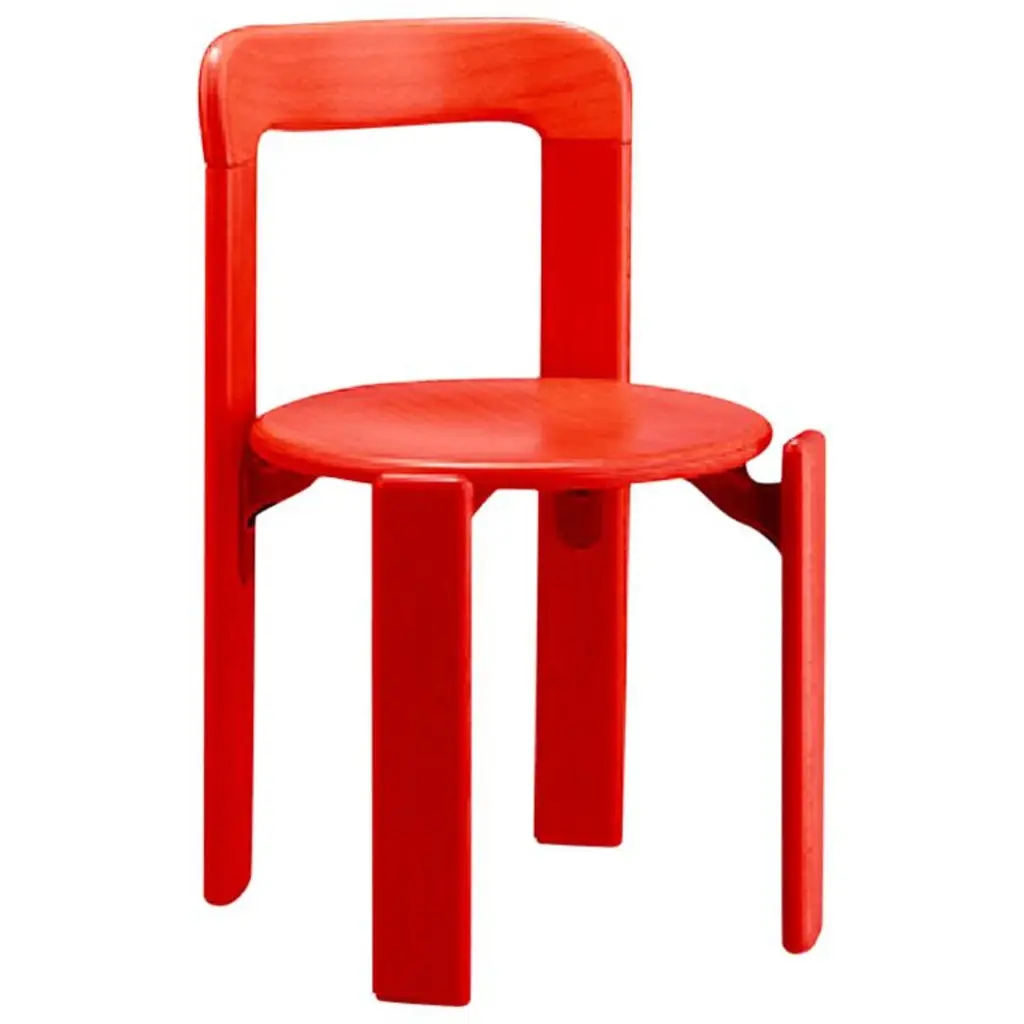 Dietiker Rey Jr, Children Chair In Red, Design Bruno Rey, 1971