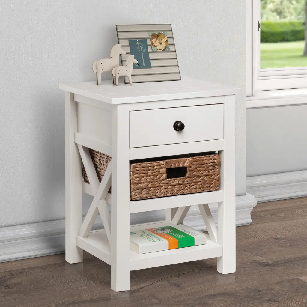 Hoekstra Solid Wood End Table With Storage