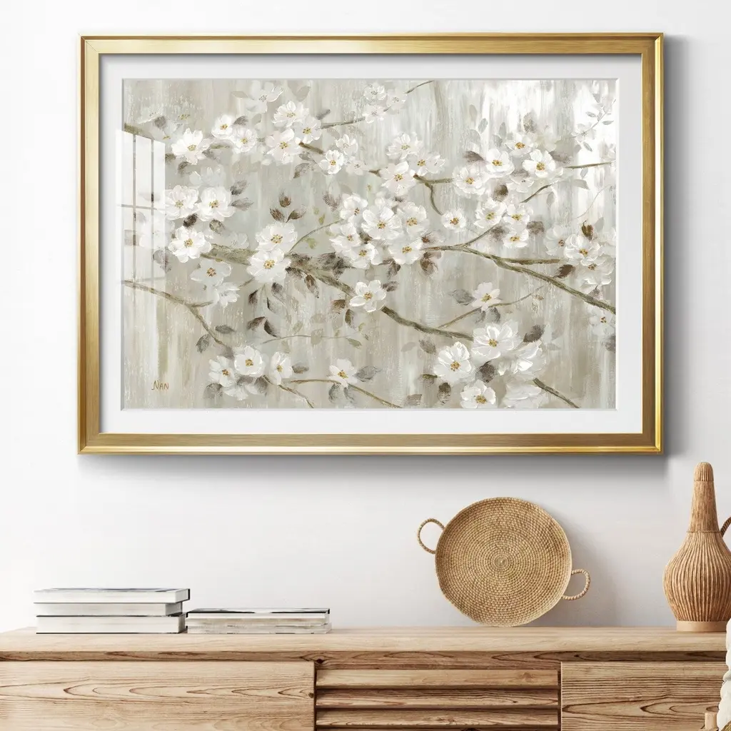 Neutral Spring Premium Framed Print - Ready To Hang - 22.5x30.5 - Black