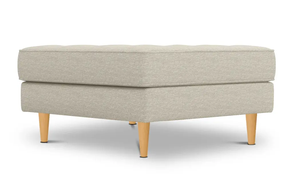 Monroe Ottoman :: Leg Finish: Natural / Size: 35x35