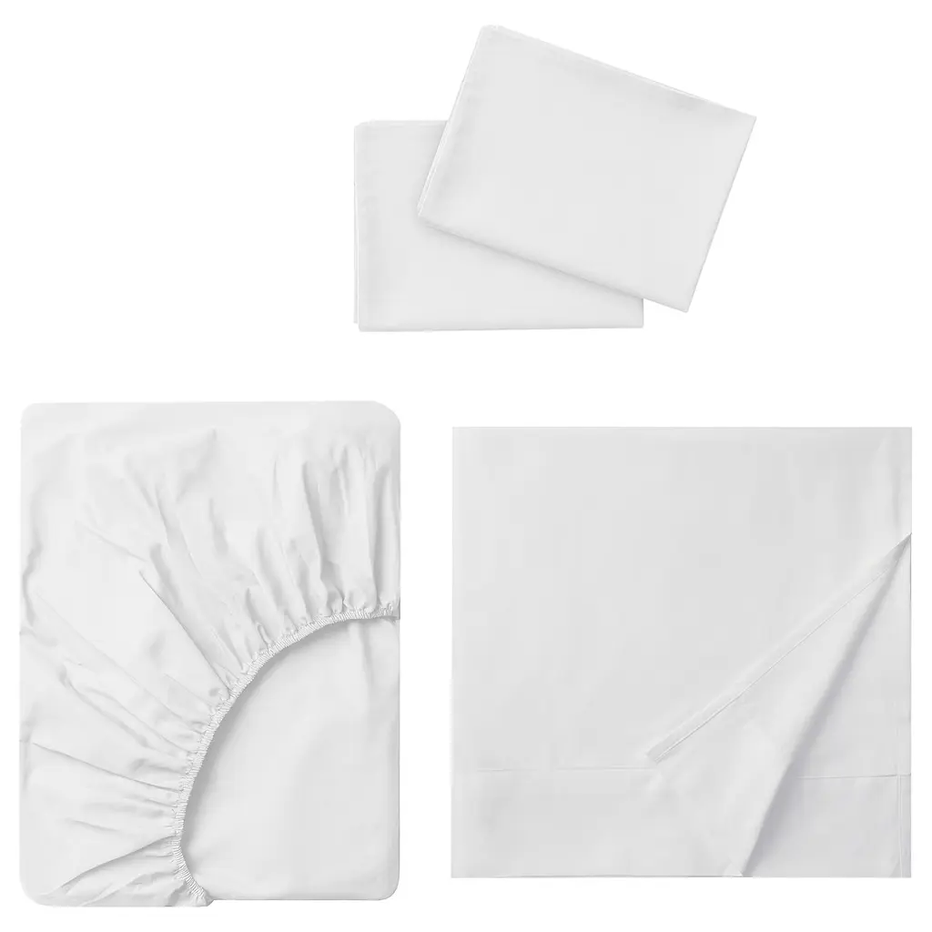 Dvala Sheet Set - White Full/double