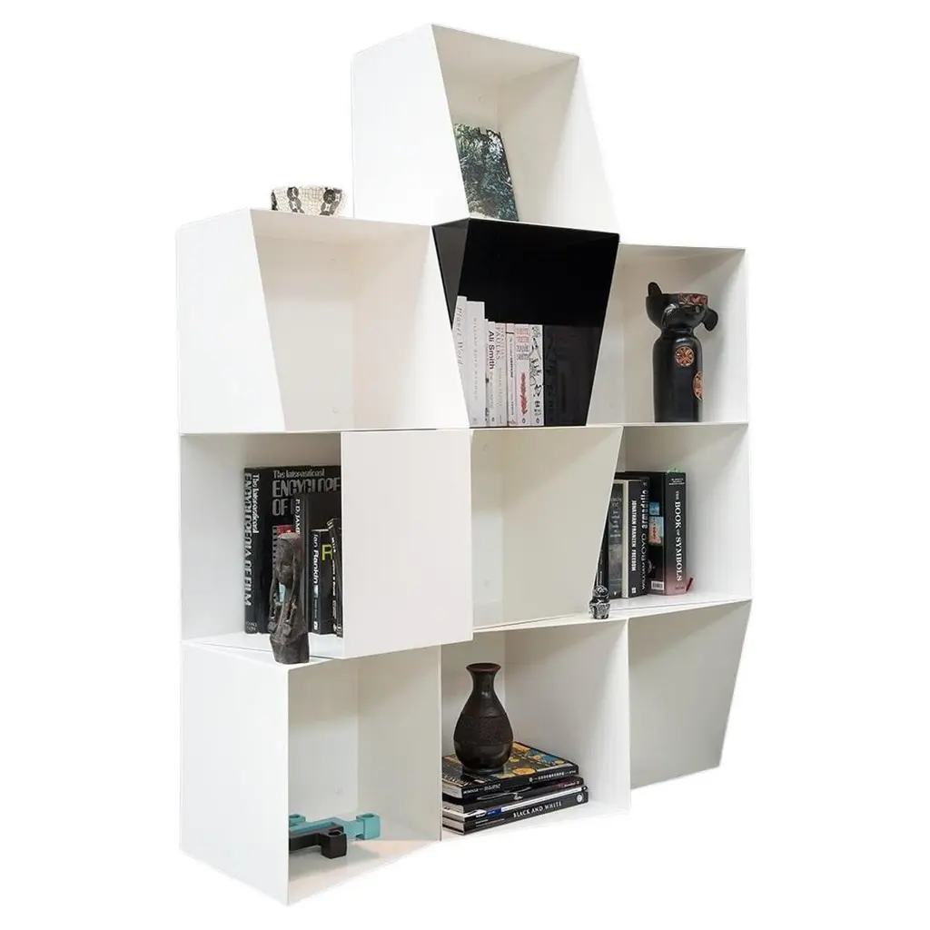 Contemporary Bookcase Totem In Metal By Design By Nico