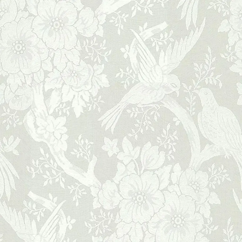 Schumacher Jacquard Sheer Ii Fabric In Ivory