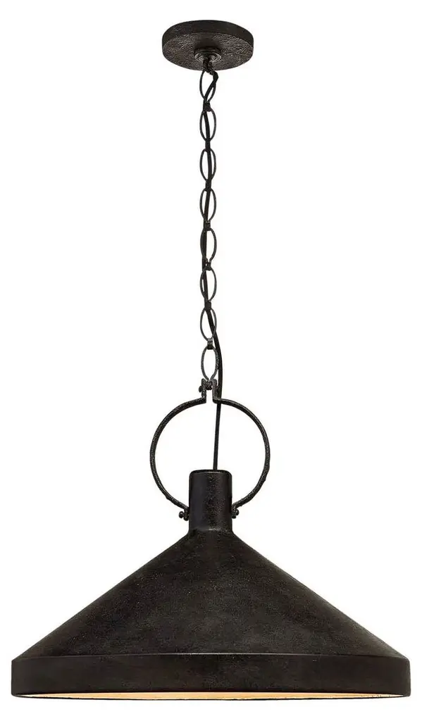 Grande Pendant, Aged Iron