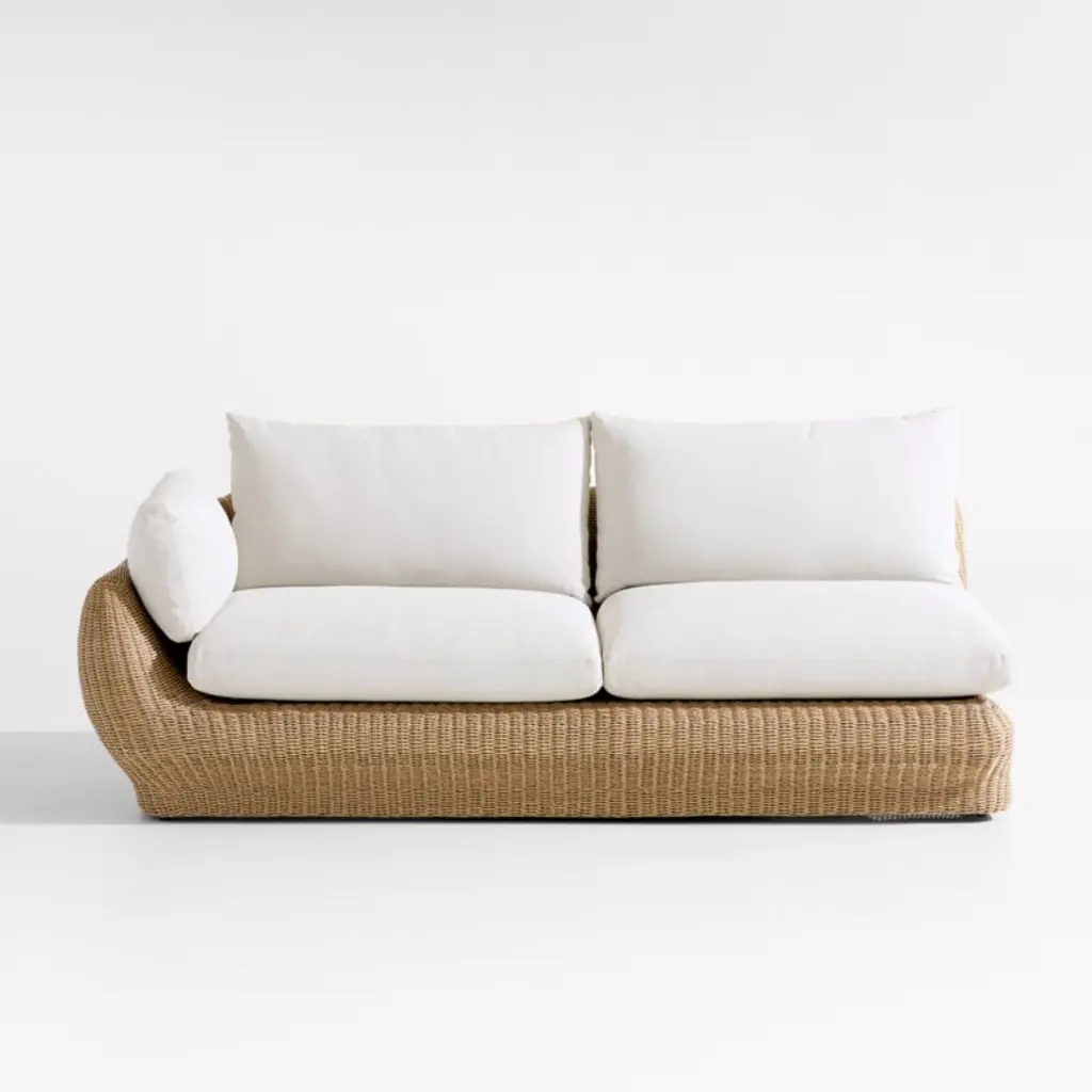 Ipanema Wicker Left Arm Outdoor Sofa With Cushions