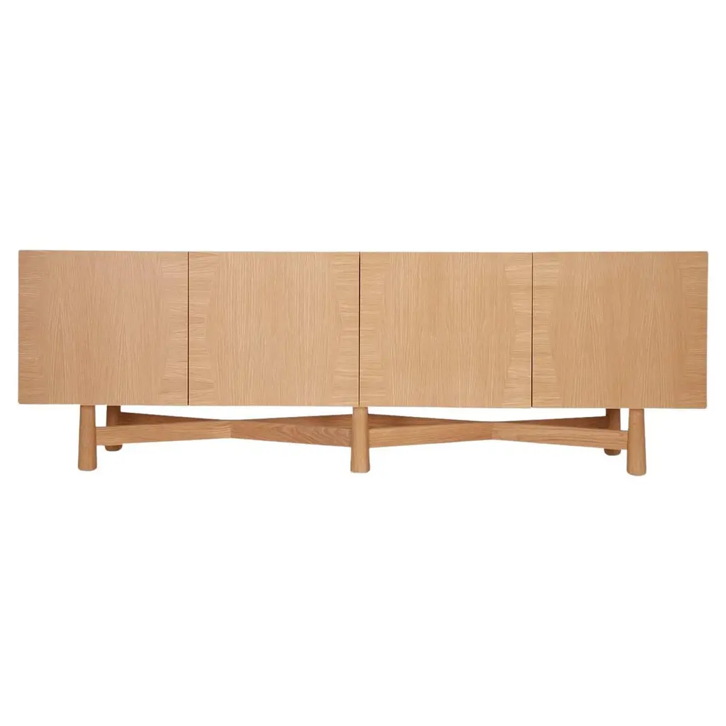Oak 4-Door Bronson Cabinet By Lawson-Fenning