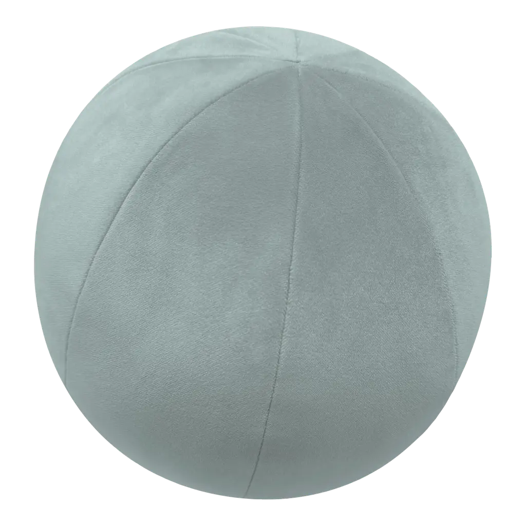 Cerulean Royal Velvet Ball Pillow - Single