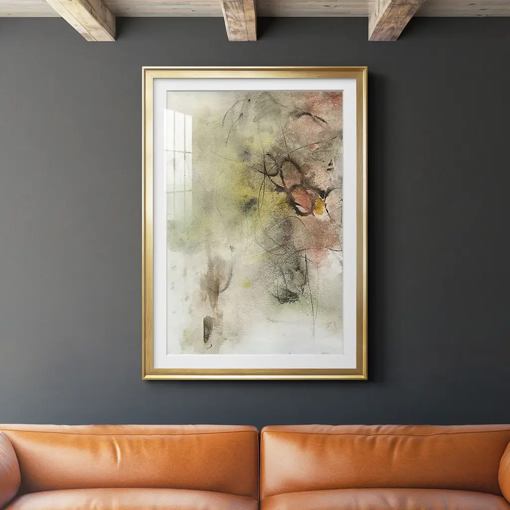 Soft Inspiration Iii Premium Framed Print - Ready To Hang - 22.5x30.5 - Silver