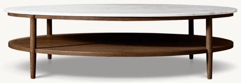 François Marble Round Coffee Table