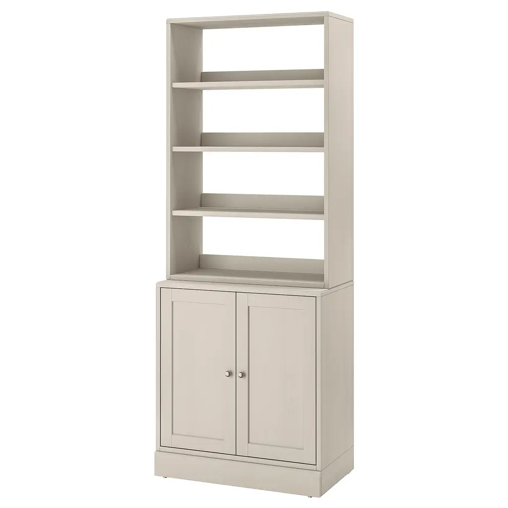 Havsta Storage Combination - Gray-Beige 31 7/8x18 1/2x83 1/2 "
