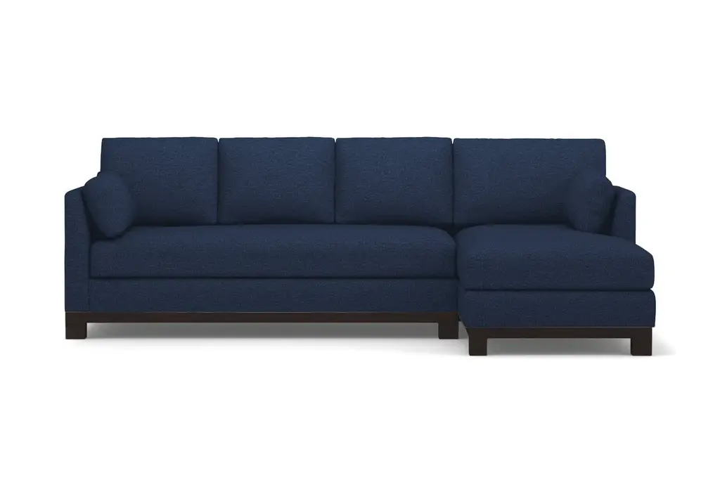 Avalon 2Pc Sleeper Sectional :: Leg Finish: Espresso / Sleeper Option: Memory Foam Mattress / Configuration: Raf - Chaise On The Right