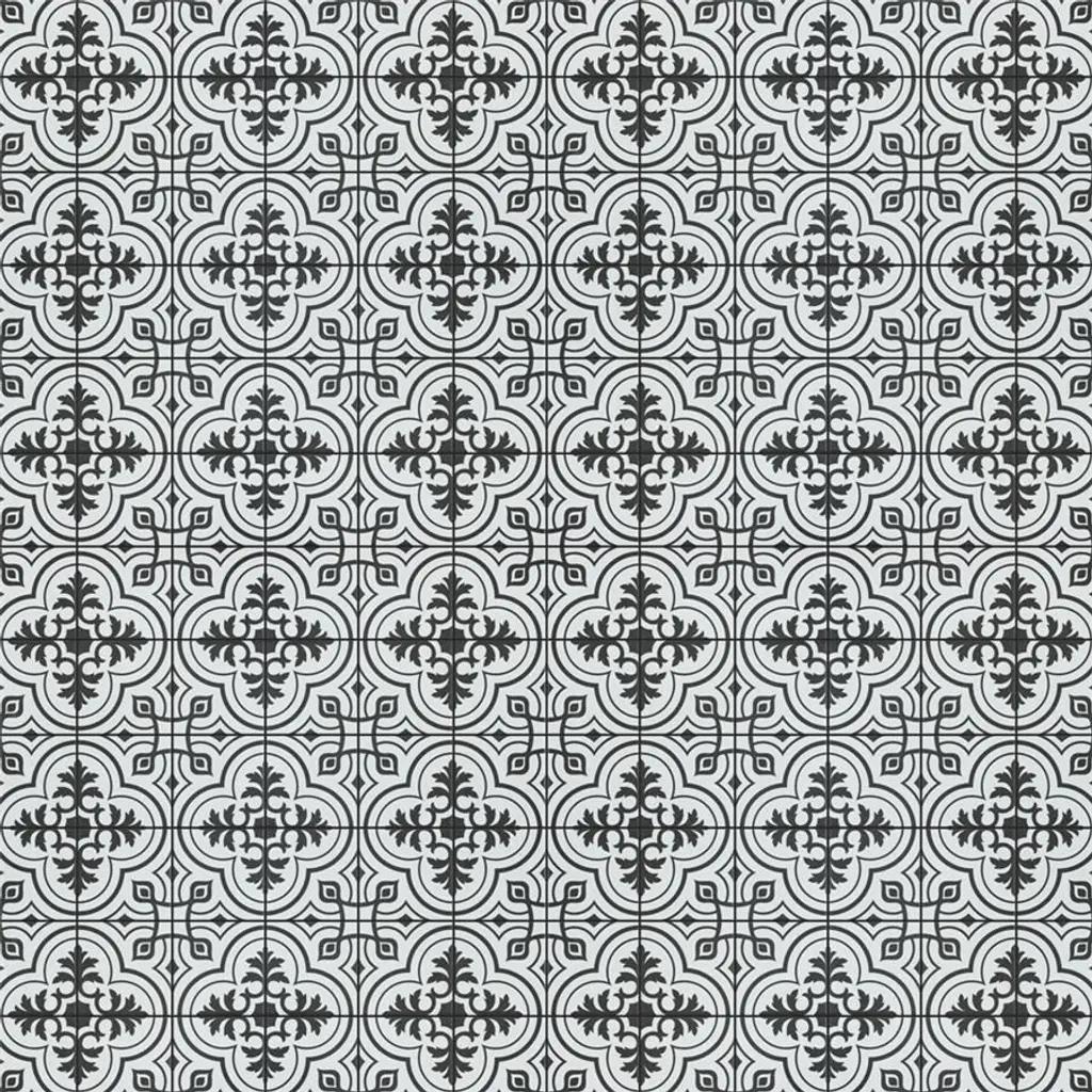 Merola Tile Harmonia Vintage White 13" X 13" Ceramic Floor And Wall Tile - Case (10 Tiles)