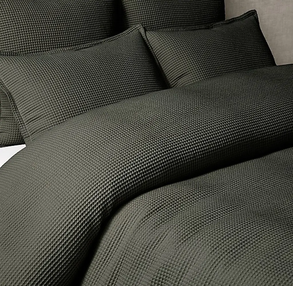 Organic Cotton Waffle-Weave Duvet Cover
