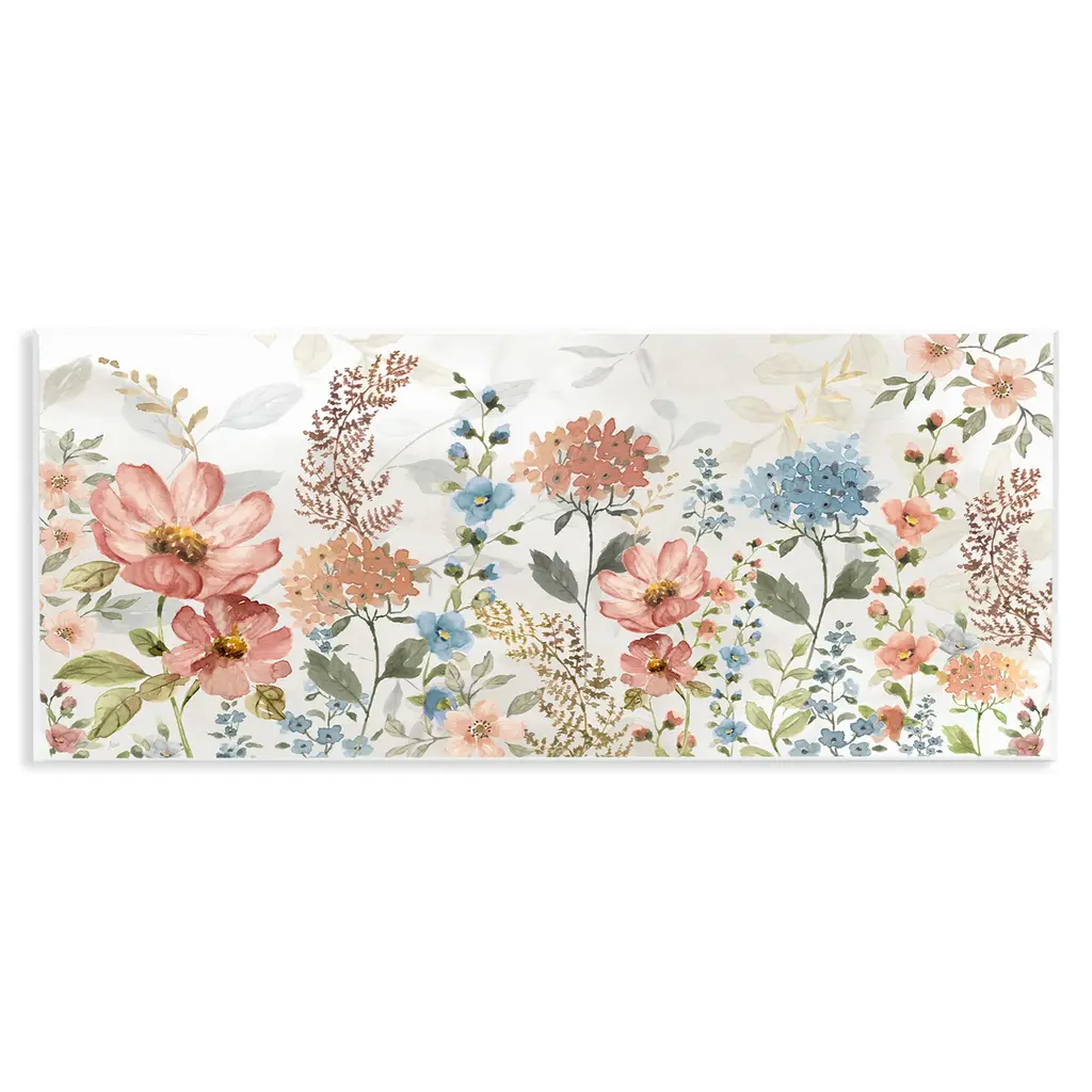 Stupell Pastel Spring Florals Wall Plaque Art Nan - 17 X 7