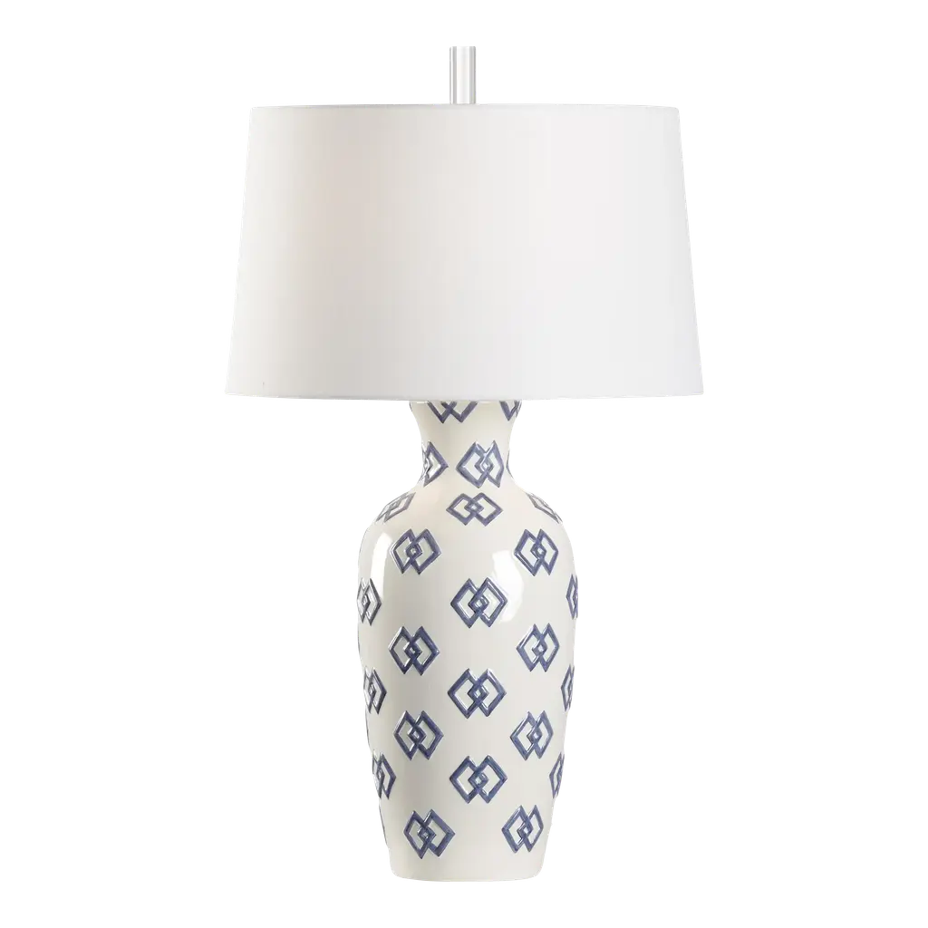 Cheryl Luckett For Wildwood Linked In Lamp - Blue