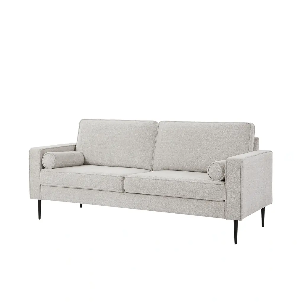 78" Chenille Loveseat Sofa Living Room Upholstered Sofa Couch - White