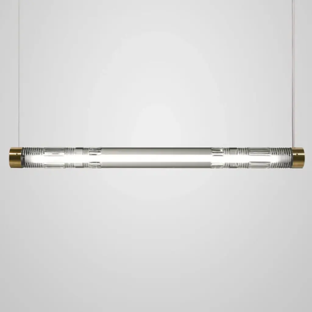 Crystal Tube Led Linear Suspension