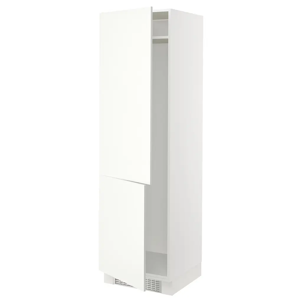 Sektion High Cabinet For Fridge/freezer - White/vallstena White 24x24x80 "