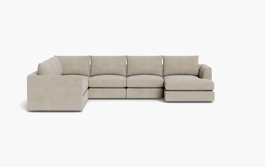 Beckham Modular 5-seat Corner Right Chaise Sectional